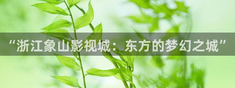 晴天影视下载免费：“浙江象山影视城：东方的梦幻之城”